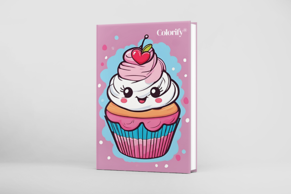 Cupcakes Coloring Book PDF Cover